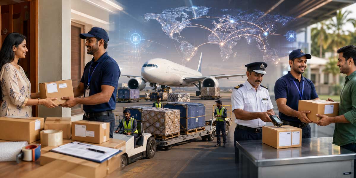 How international courier services work from Mumbai