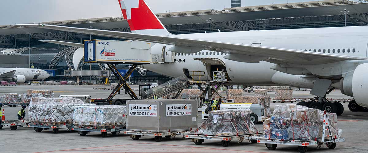 Air Cargo Transported Inside Airplane